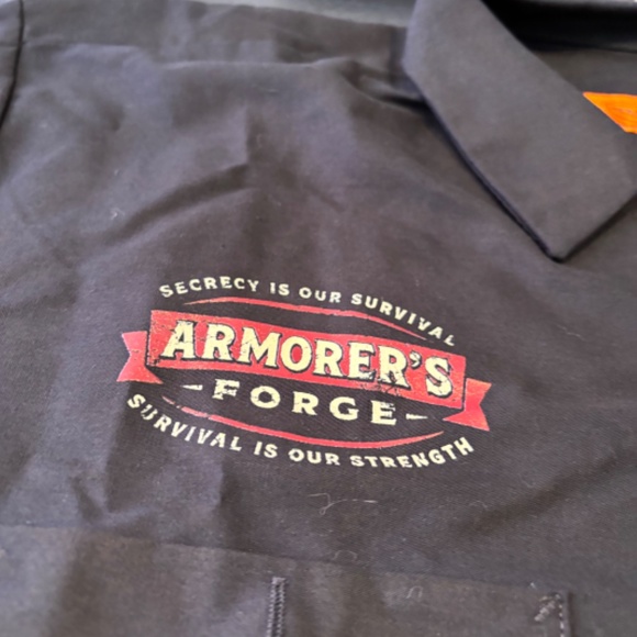 Rare NWOT Star Wars Celebration Armorers Forge Adult Work Shirt Size XL - Picture 2 of 8